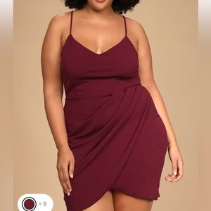 Lulu’s Forever Your Girl plum purple body con dress